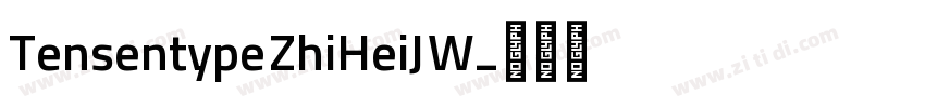 Tensentype ZhiHeiJ W字体转换